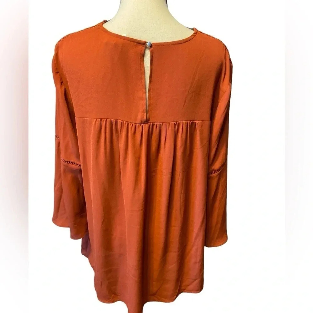 Rust Colored Flowy Top - image 4